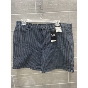 Lee short mid-rise‎  regular 20 M railroad stripe Stretch